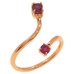 Botta jewellery bague en or rose et rubis fabriquée en Italie