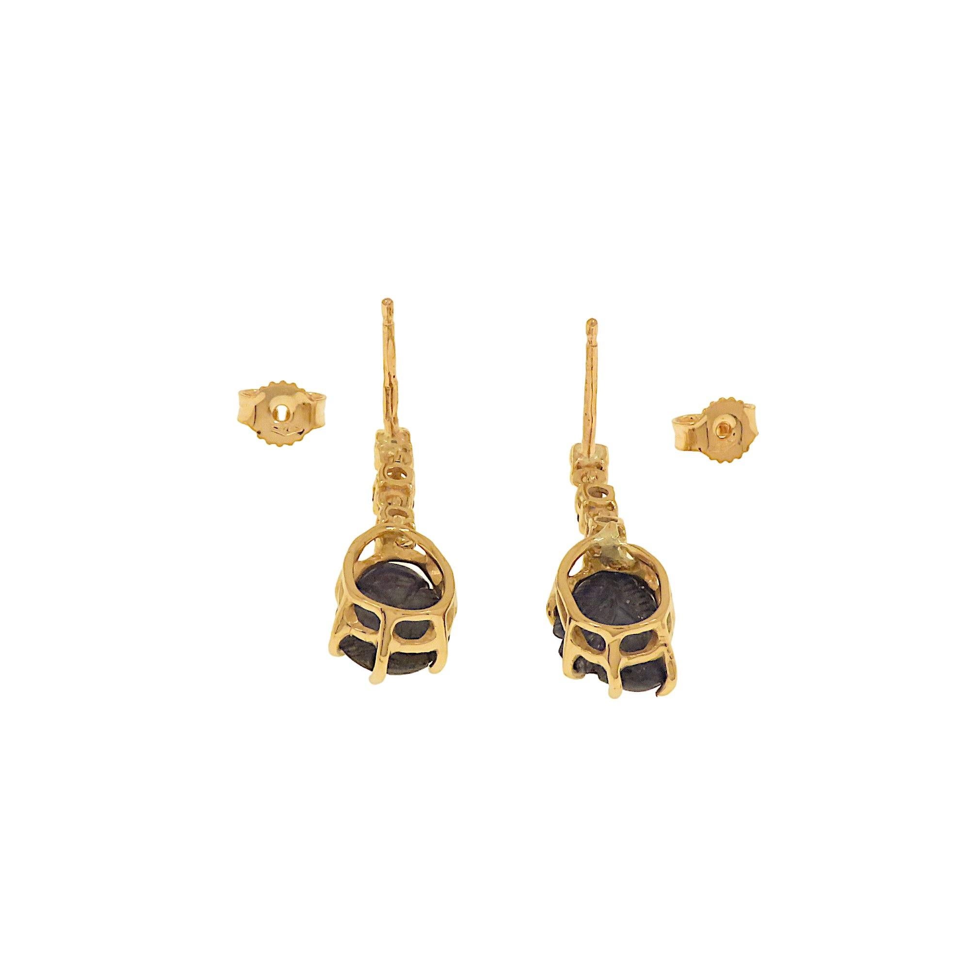 Boucles d'oreilles Botta avec diamants et saphirs bleus en or rose Neuf - En vente à Milano, IT