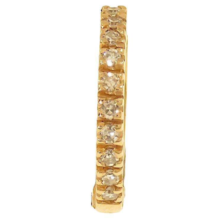 Botta Jewellery boucle d'oreille simple avec diamants en or rose en vente