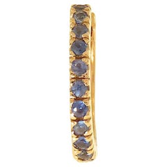 Botta Jewellery boucle d'oreille simple avec saphirs bleus en or rose