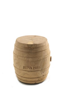 Botte Stool C.R.&S. Riva1920 Contemporary Natural Cedar Made in Italy Riva1920