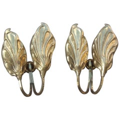 Bottega Gadda Claudio Giorgi Sconces 1970s Brass Sculpture Italian Design