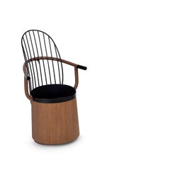 Bottega Intreccio Dondolina 21st Century rocking chair by Antonio Aricò