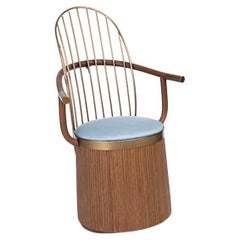 Bottega Intreccio Dondolina 21st Century rocking chair by Antonio Aricò