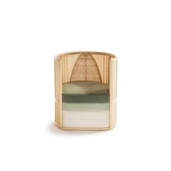 Bottega Intreccio Lisetta Woven Wicker 21st Century Armchair, Elena Salmistraro