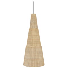 Bottega Intreccio Seia 98 Pendant in Bamboo Wicker, by Maurizio Bernabei