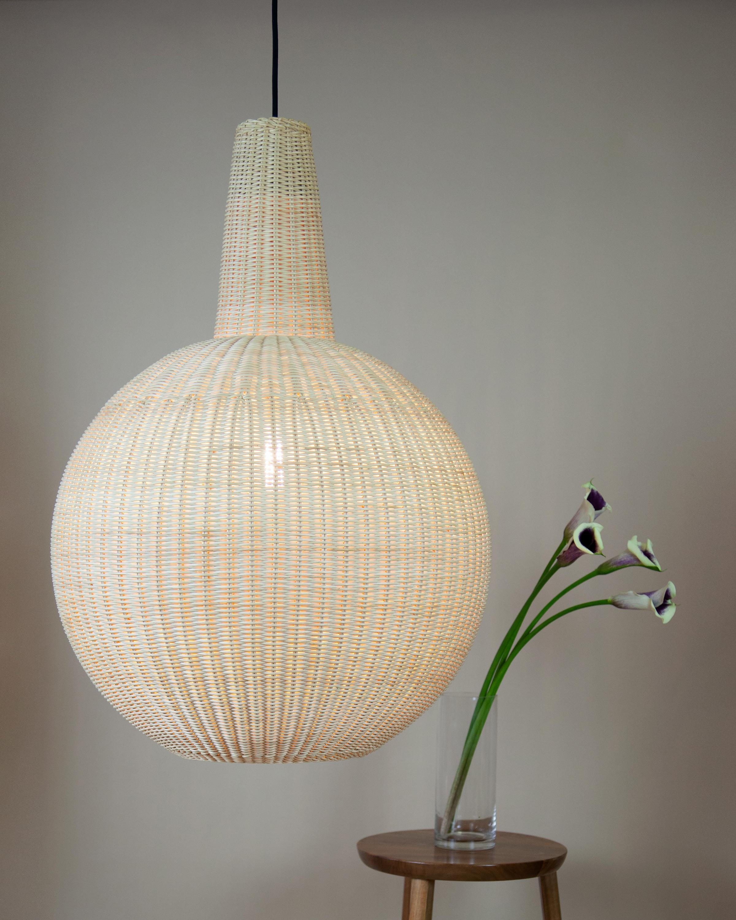 Bottega Intreccio Sfera Pendant in Bamboo Wicker, by Maurizio Bernabei 5