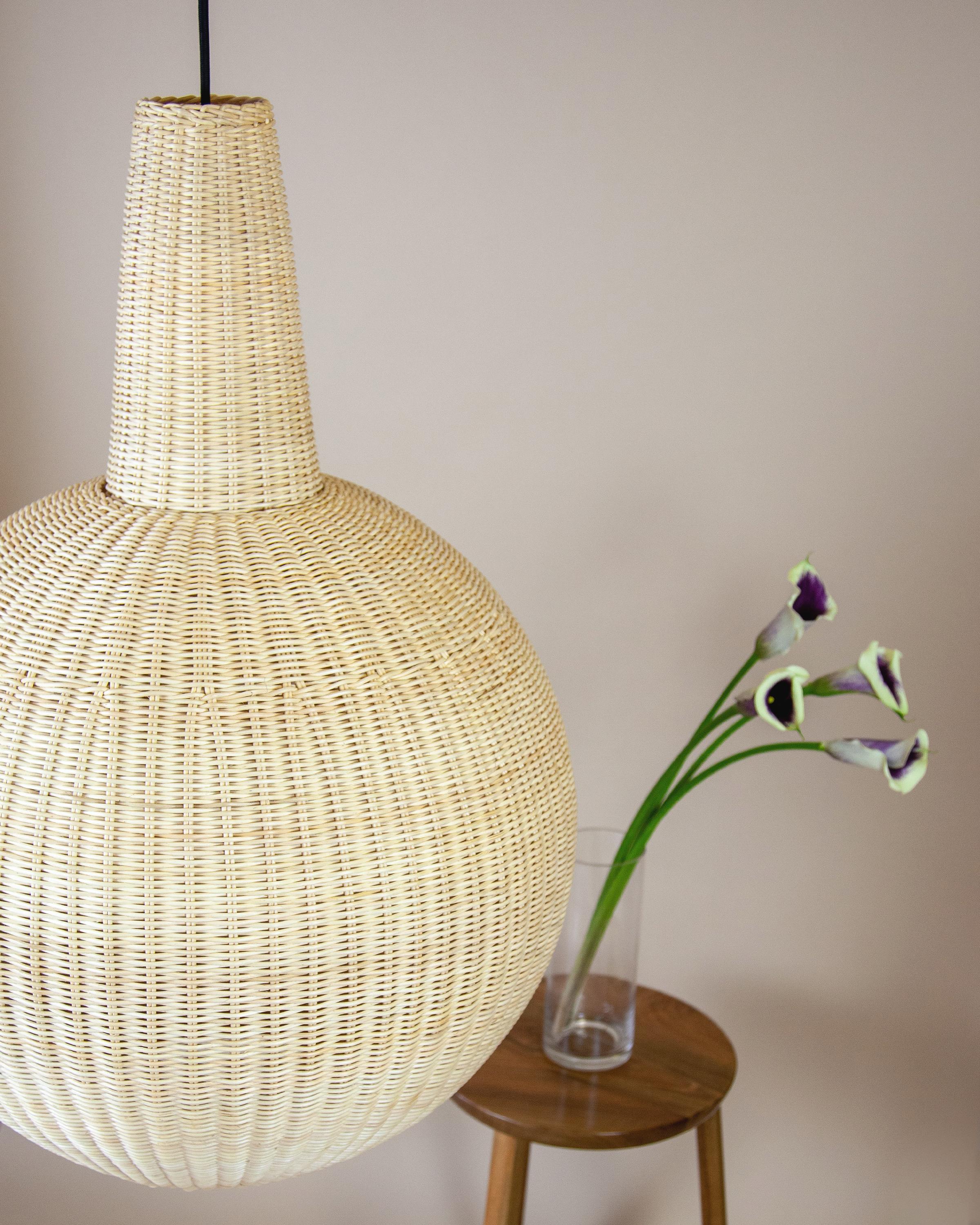 Bottega Intreccio Sfera Pendant in Bamboo Wicker, by Maurizio Bernabei 6