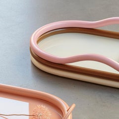 Plateau en bambou Trechicchere de Bottega Intreccio du 21ème siècle par Saverio Carolla