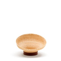 Centre de table Mawa du 21e siècle en osier tissé de Bottega Intreccio, par Setsu & Shinobu