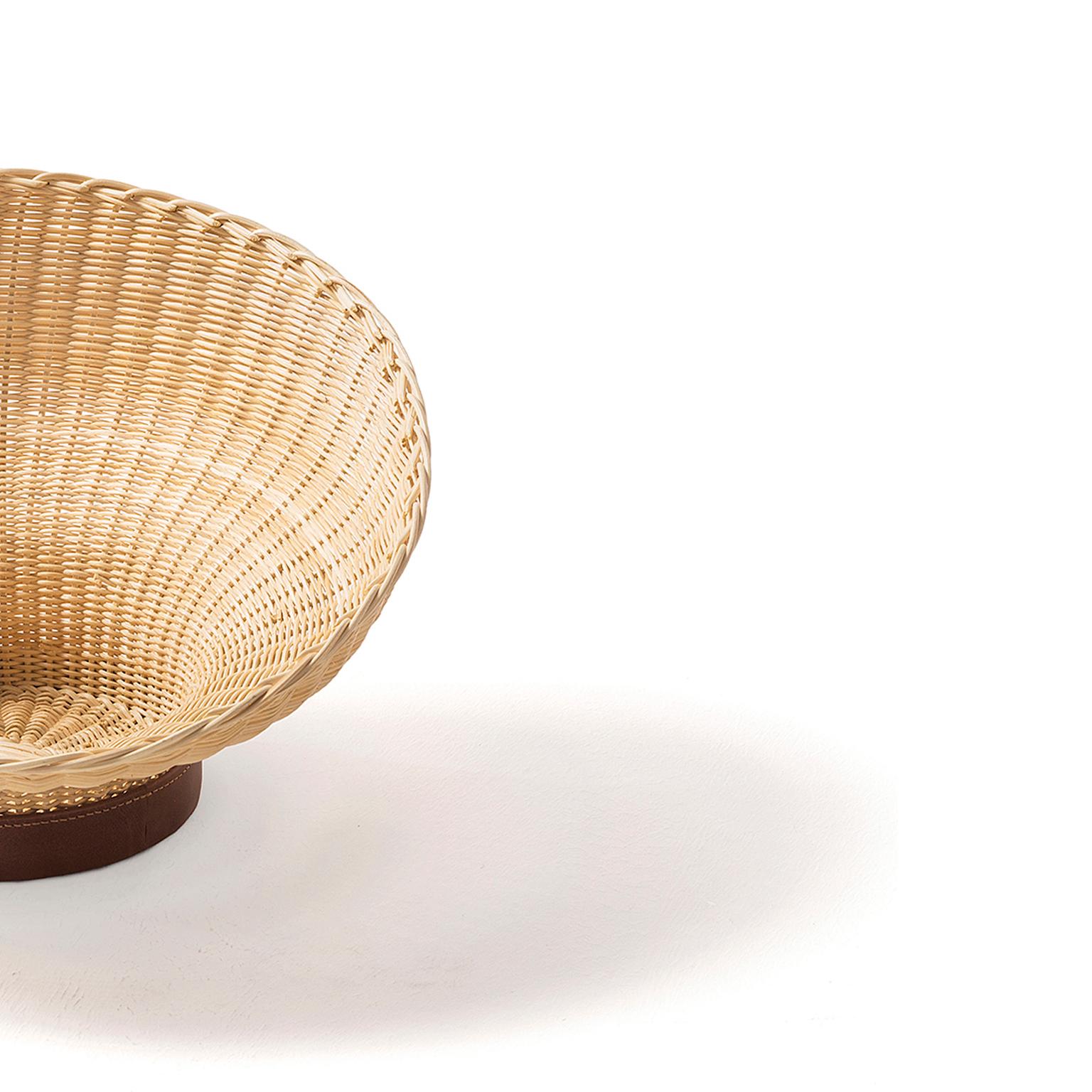 Italian Bottega Intreccio Woven Wicker 21st Century Mawa Centerpiece, by Setsu & Shinobu For Sale