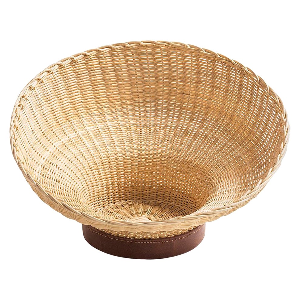 Centre de table Mawa du 21e siècle en osier tissé de Bottega Intreccio, par Setsu & Shinobu en vente