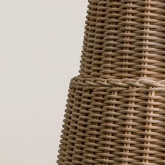 Bottega Intreccio Woven Wicker Caratteri, Seia 98 Pendant Lamp, by M. Bernabei