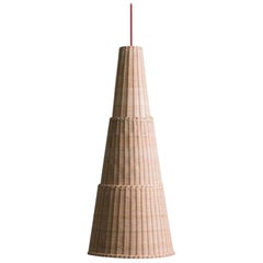 Bottega Intreccio Woven Wicker Caratteri, Seia 98 Pendant Lamp, by M. Bernabei