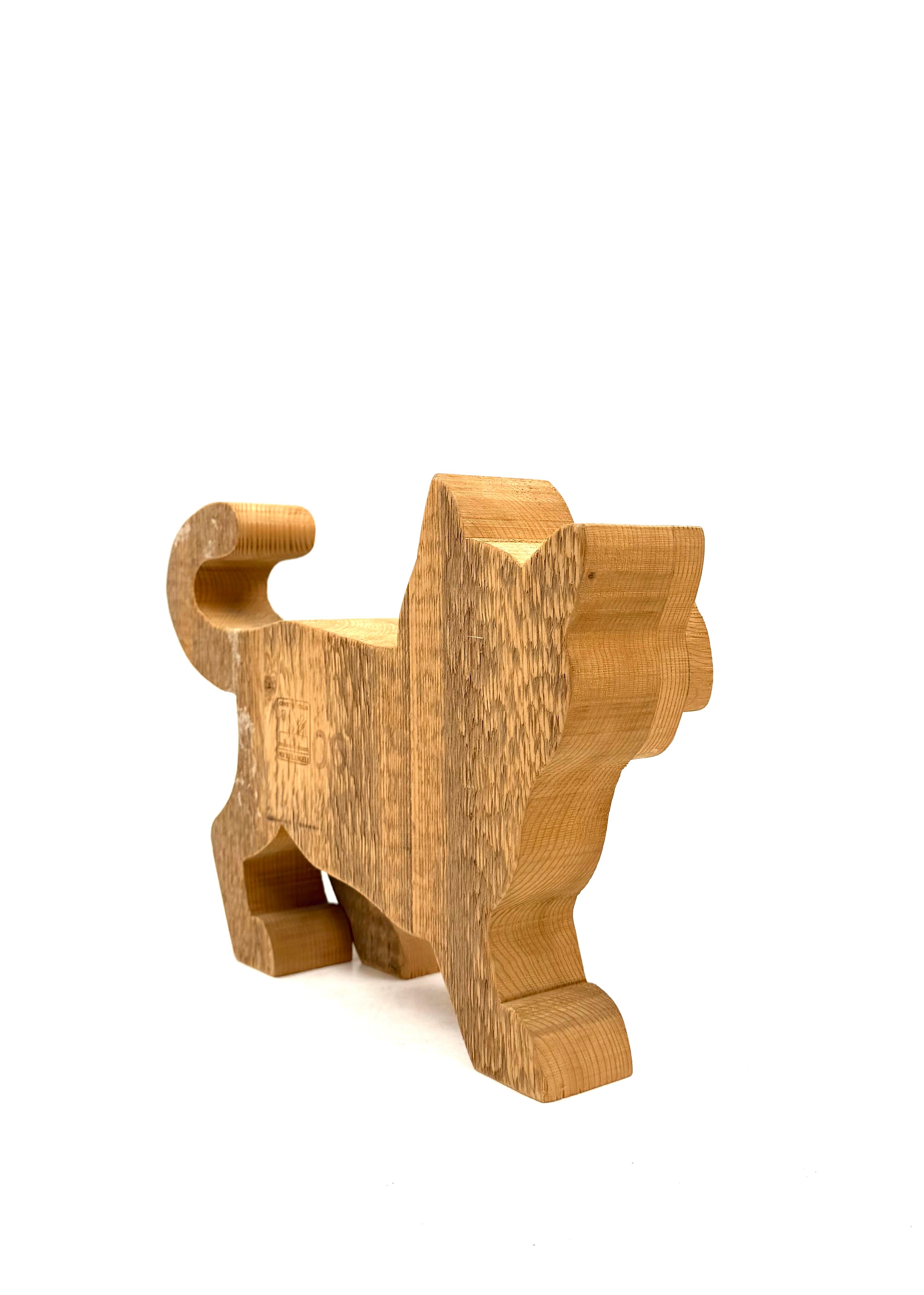 Bottega Michelangeli, Gato escultura madera, Orvieto Italia años 1970 en venta 4