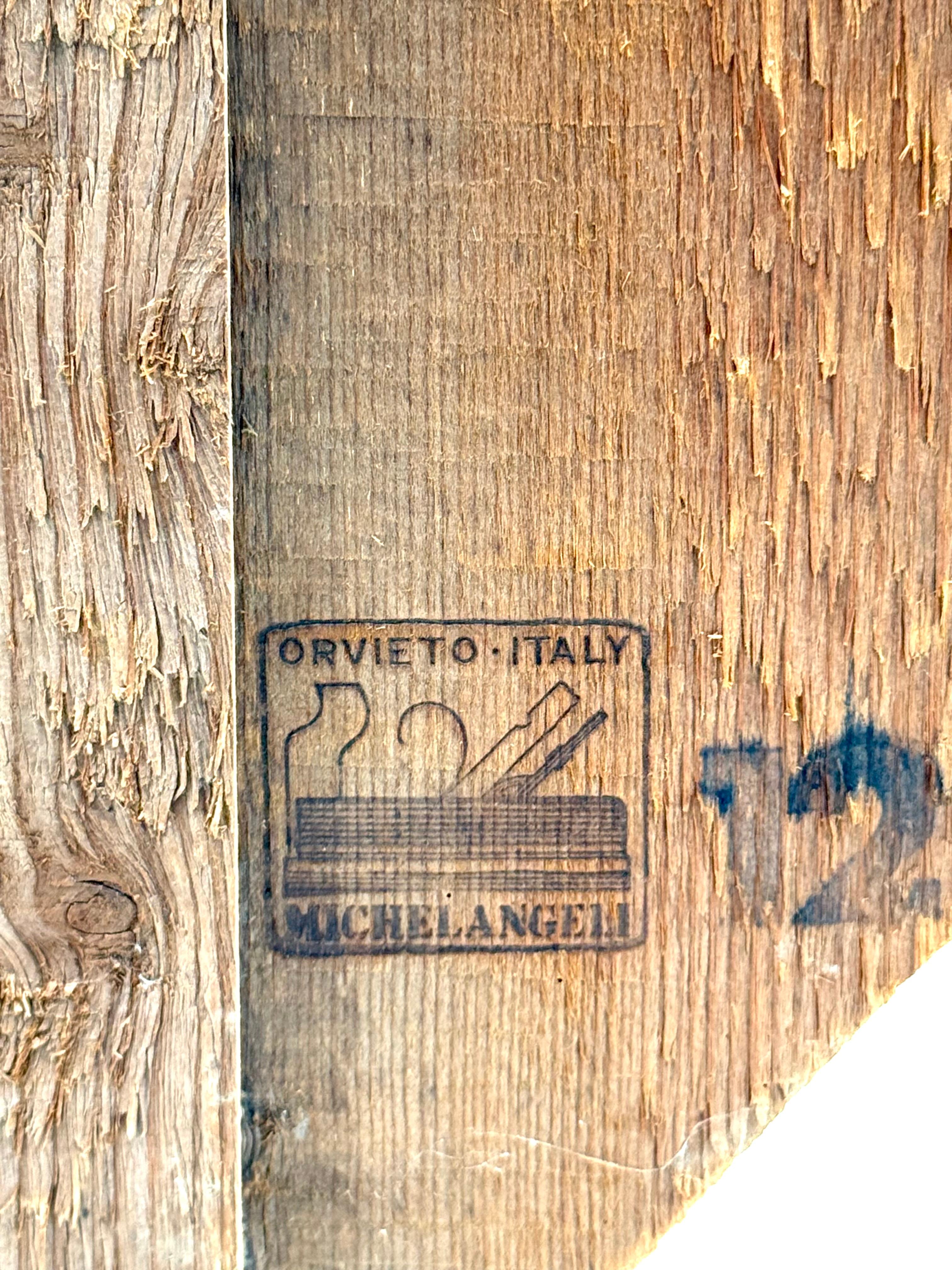 Bottega Michelangeli, Cat wood sculpture, Orvieto Italy 1970s in vendita 4