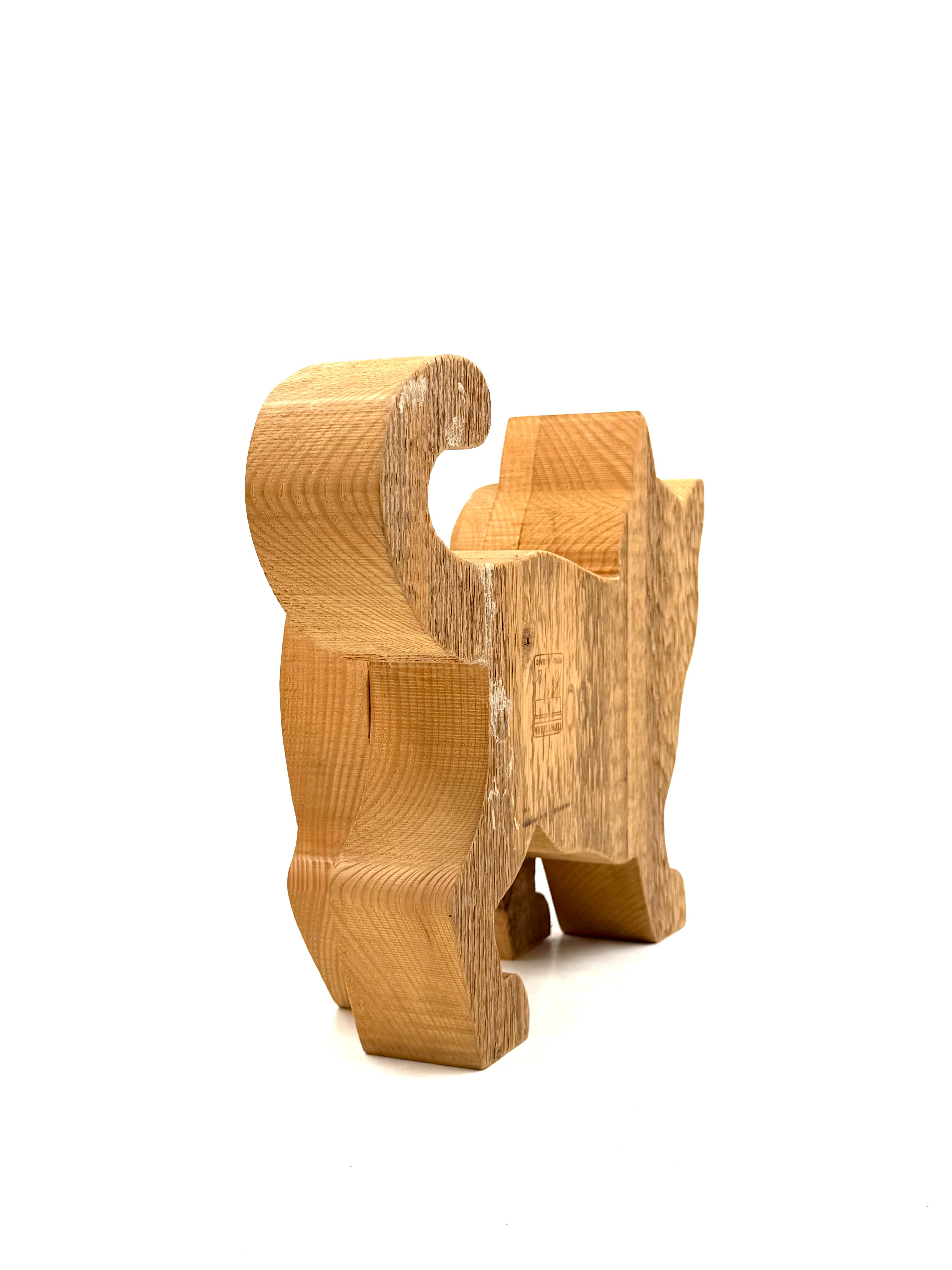 Bottega Michelangeli, Gato escultura madera, Orvieto Italia años 1970 en venta 7
