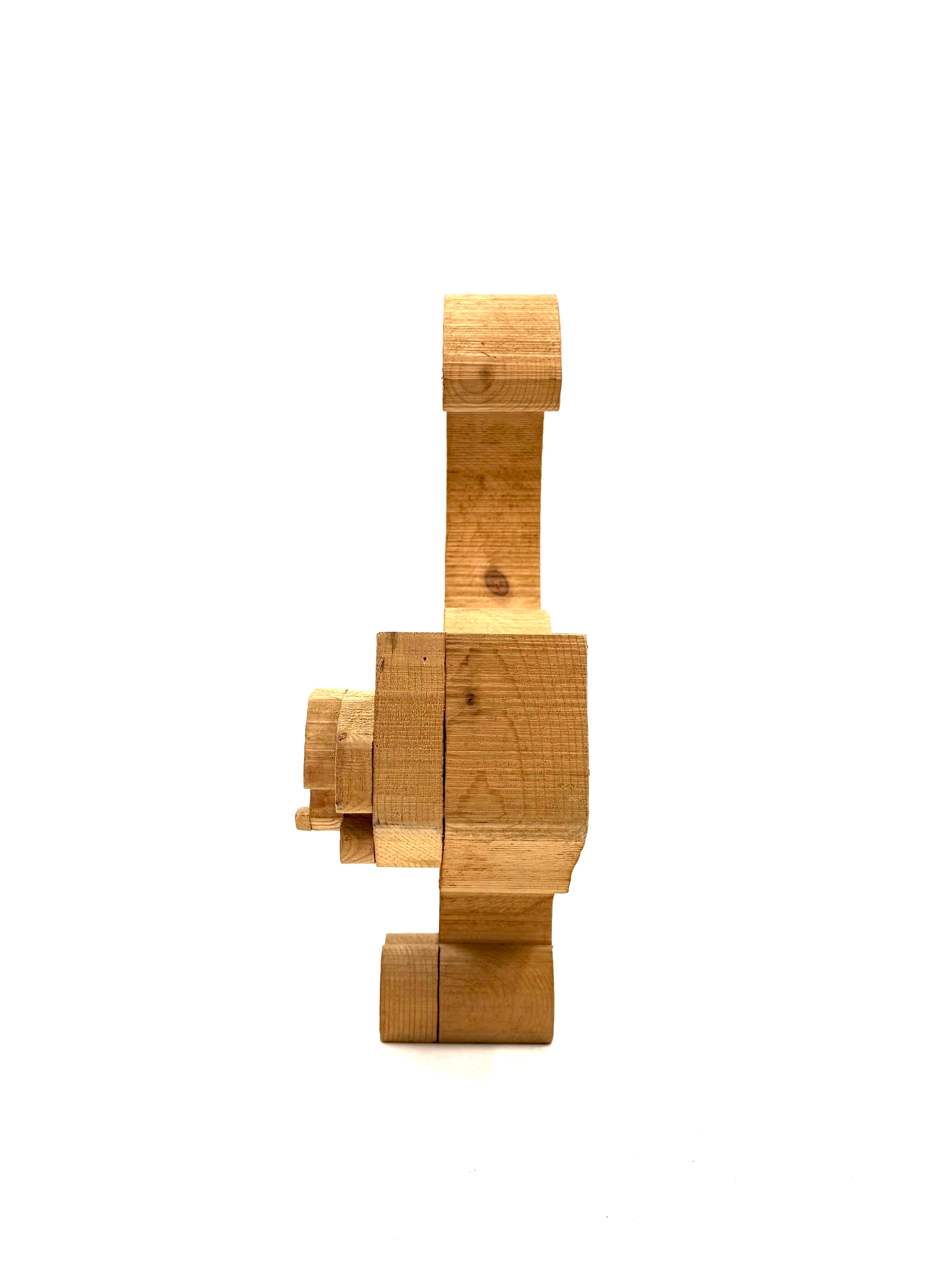 Bottega Michelangeli, Cat wood sculpture, Orvieto Italy 1970s in vendita 2