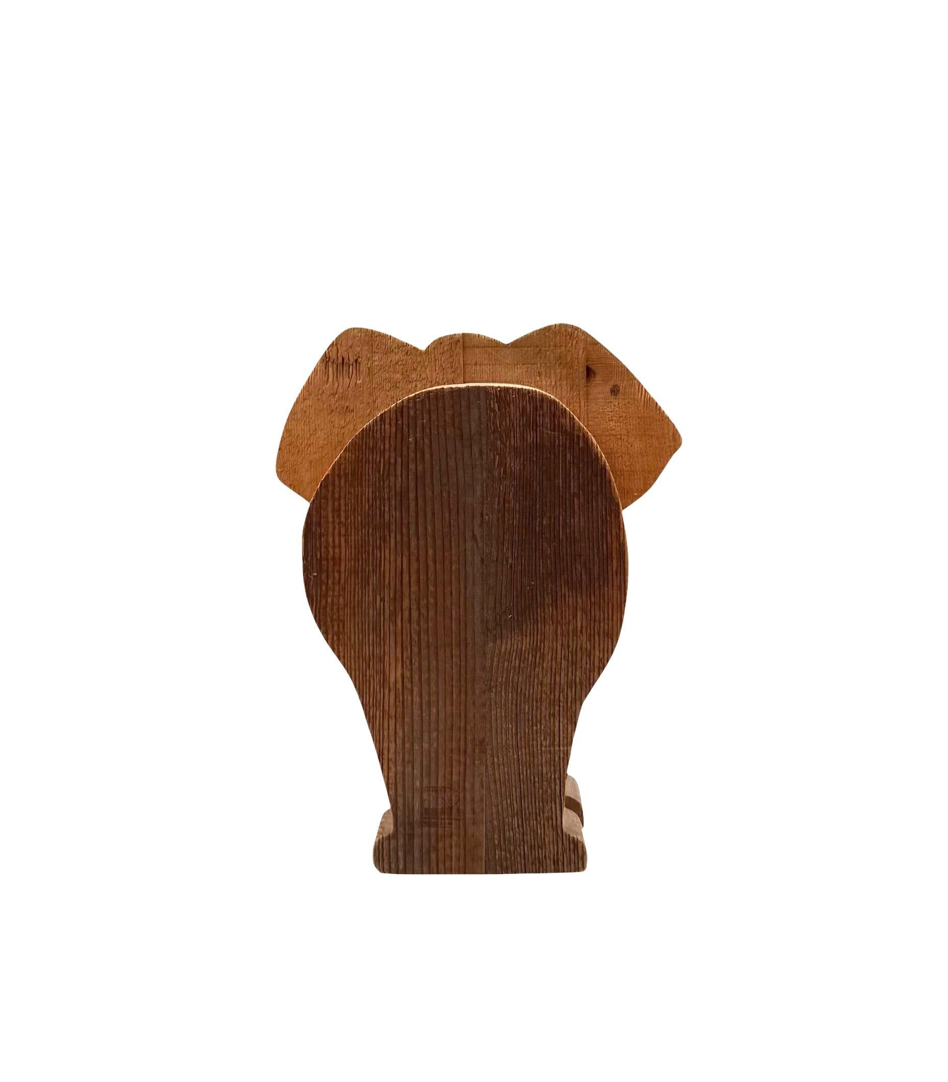 Bottega Michelangeli, Escultura de madera de elefante, Orvieto Italia Años 70 en venta 3