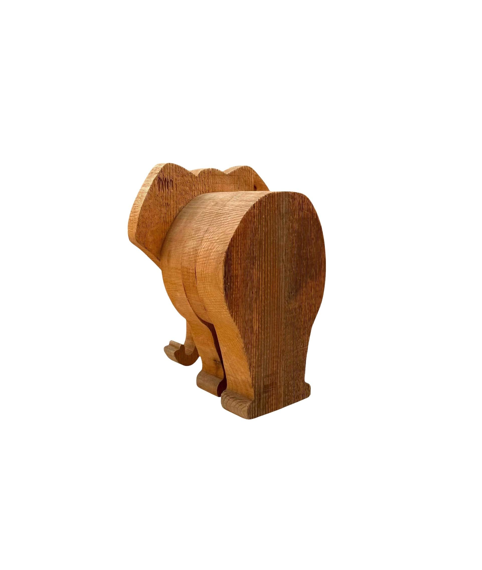 Bottega Michelangeli, Escultura de madera de elefante, Orvieto Italia Años 70 en venta 4