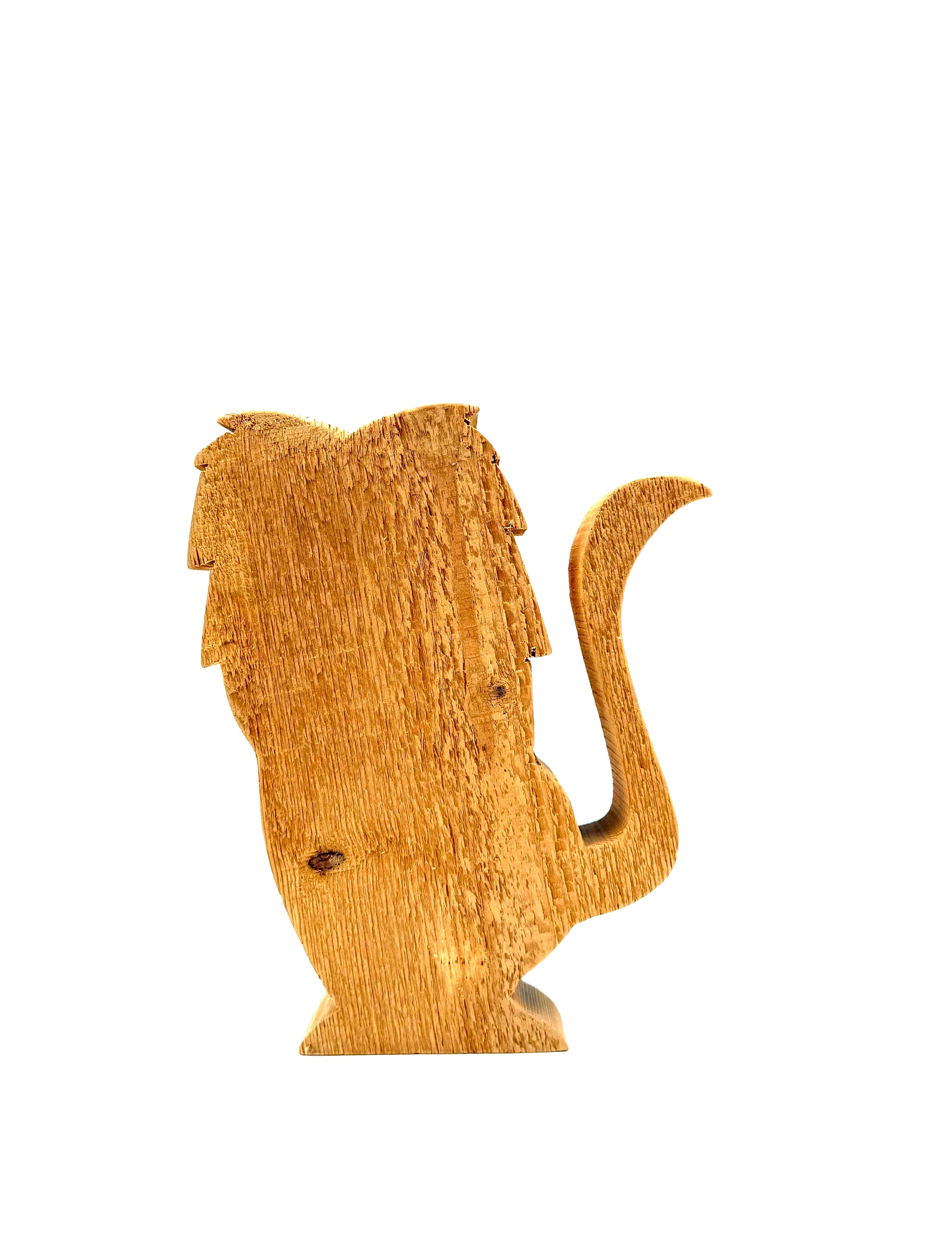 Bottega Michelangeli, Escultura de madera de león, Orvieto Italia años 70 en venta 4