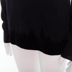 BOTTEGA VENETA 100% cashmere degrade gradient velvet hem turtleneck top IT50 L