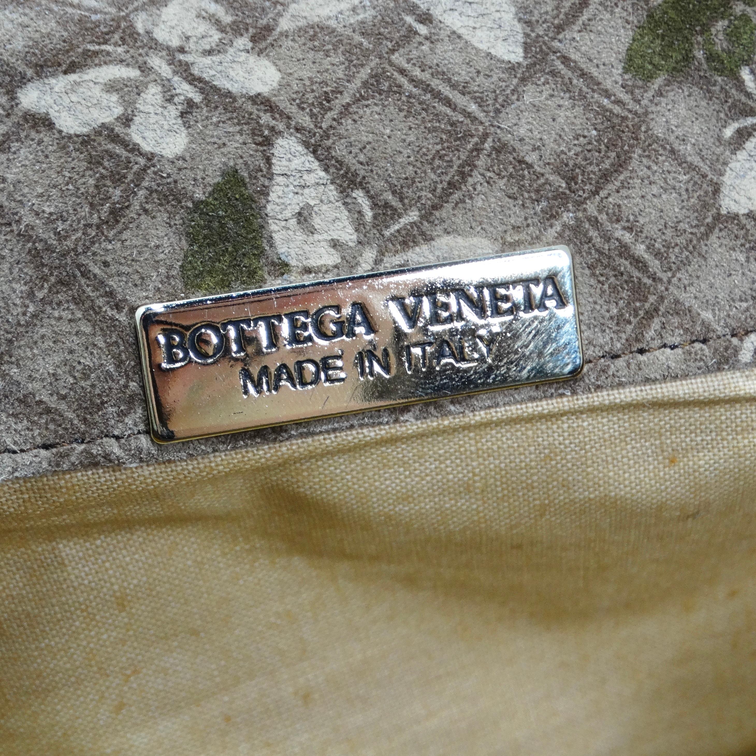 Bottega Veneta 1980s Suede Drawstring Handbag For Sale 4