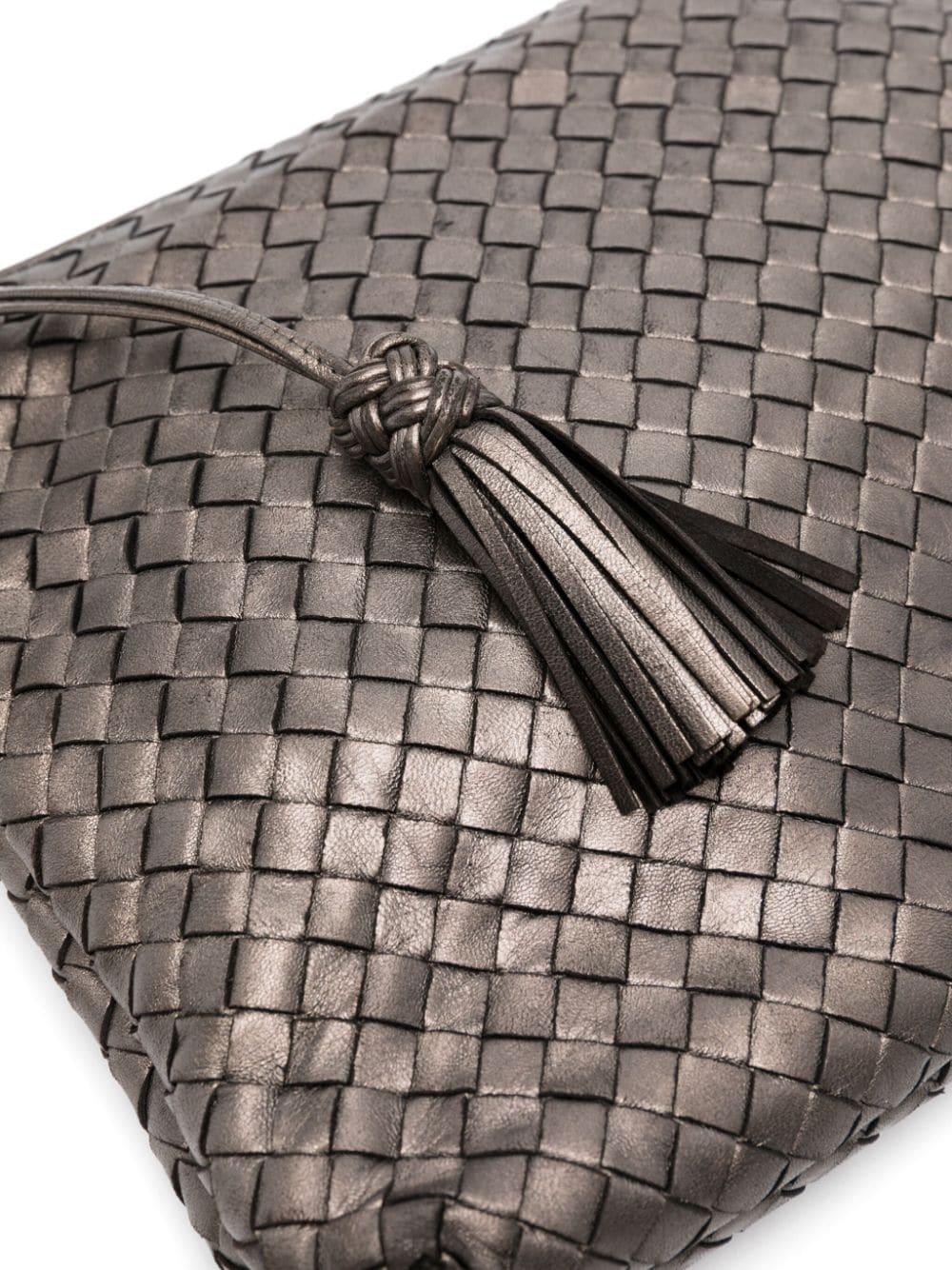 Bottega Veneta 2000s Intrecciato Leather Clutch In Good Condition In Paris, FR
