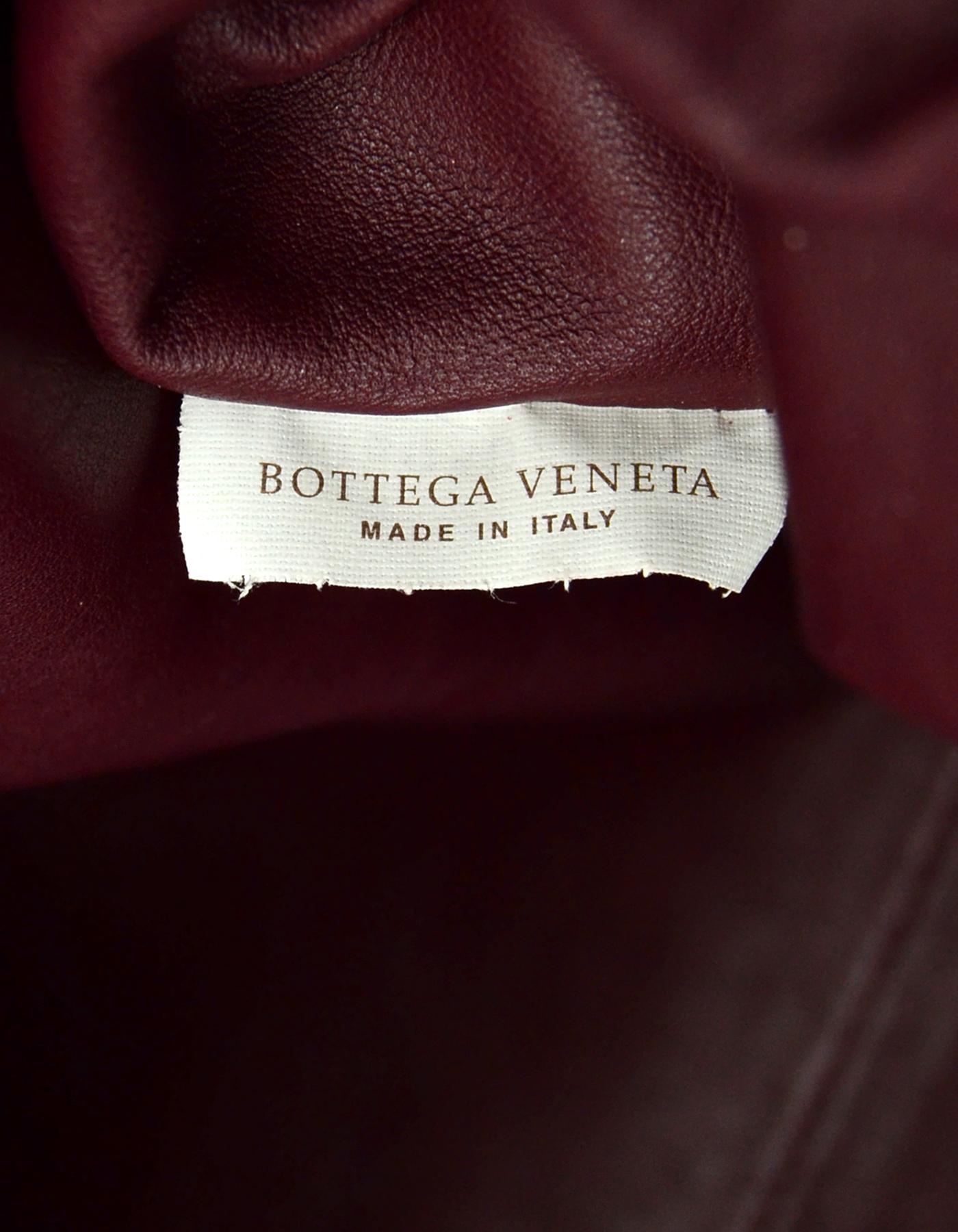 Bottega Veneta 2019 Burgundy Smooth Calfskin The Pouch Oversized Clutch Bag 2