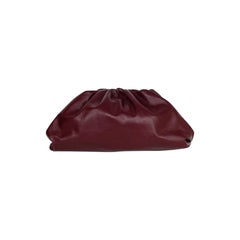 Bottega Veneta 2019 Burgundy Smooth Calfskin The Pouch Oversized Clutch Bag
