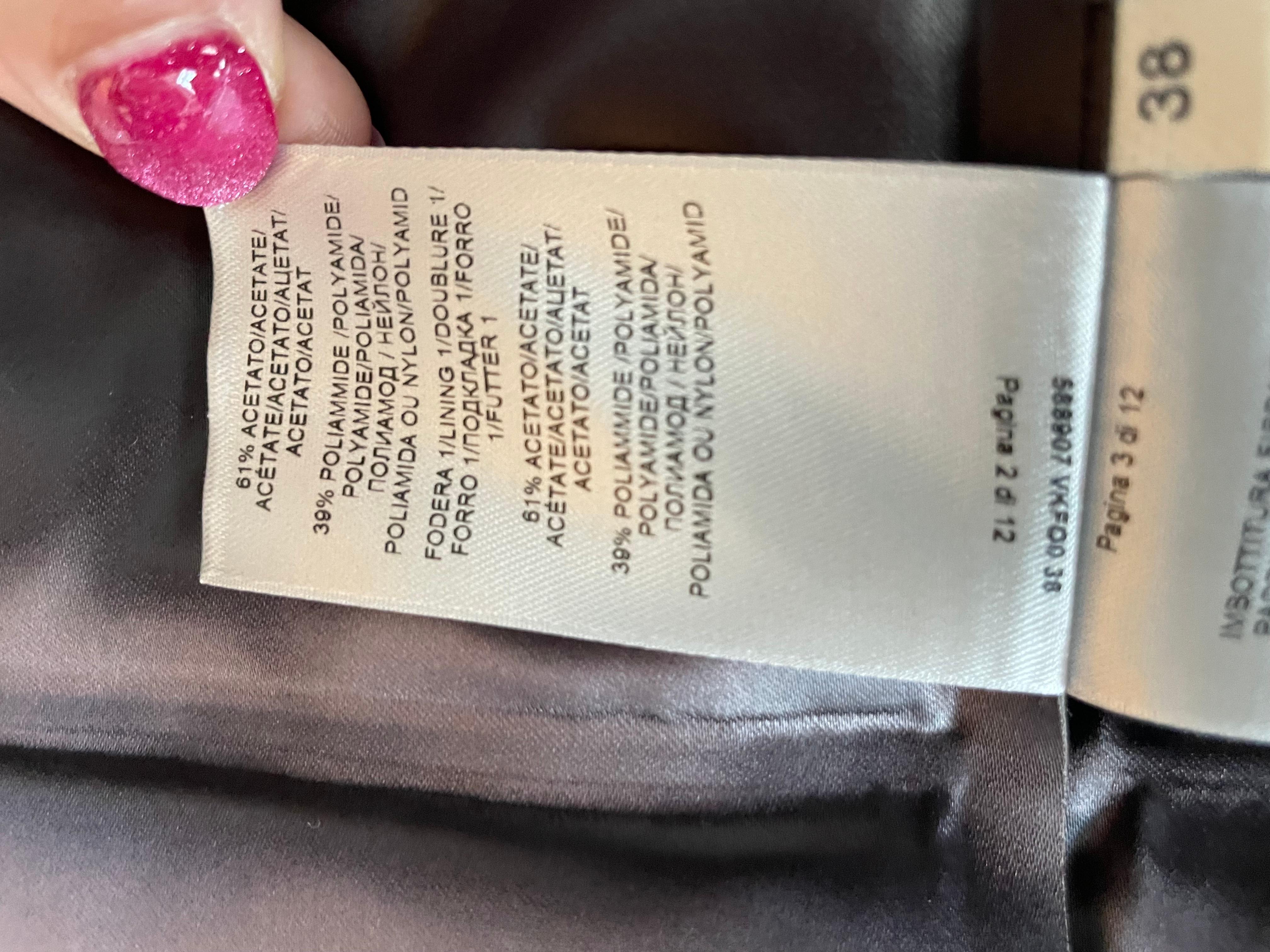 Bottega Veneta 2019 Fall Runway 2 panel Brown Pad mid length skirt with chain 3