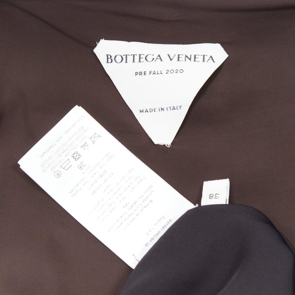BOTTEGA VENETA 2020 black intrecciato woven square neck layered dress IT38 XS For Sale 4