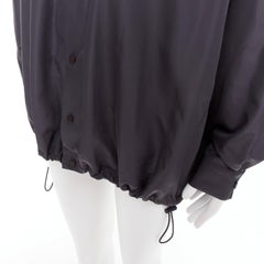 BOTTEGA VENETA 2020 dark grey nylon button anorak shell jacket IT50 L