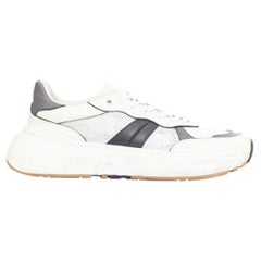 BOTTEGA VENETA 2020 Speedster white black mesh calfskin chunky sneakers EU42