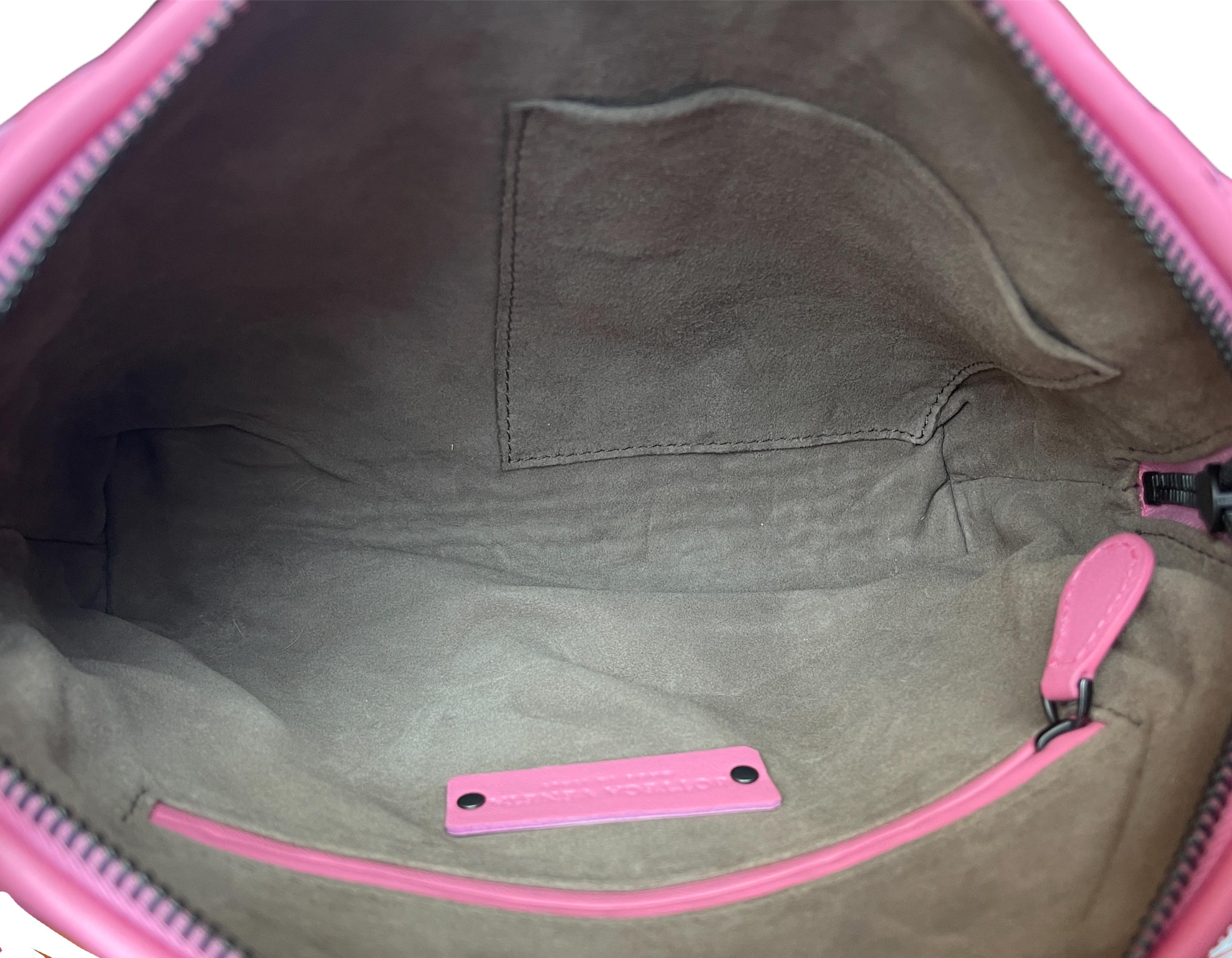 Bottega Veneta 2021 Bubblegum Pink Nappa Intrecciato Nodini Crossbody Bag 3