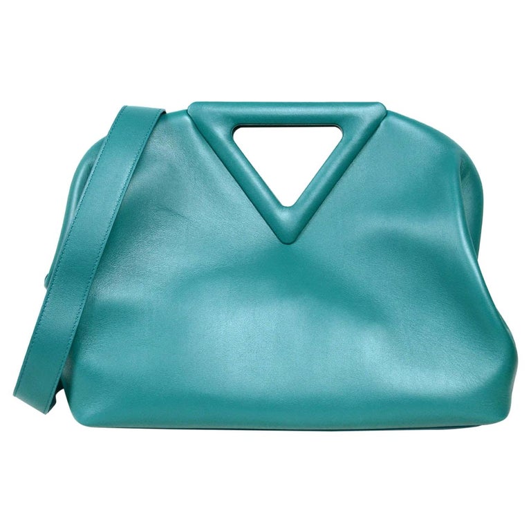 Bottega Veneta 2021 Mallard Blue Medium The Point Bag rt. $3,200 For ...