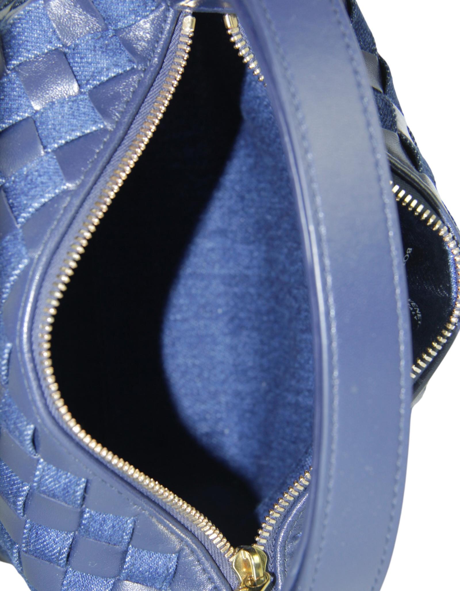 Mini sac Wallace Abysss/Indigo Intrecciato Bottega Veneta 5