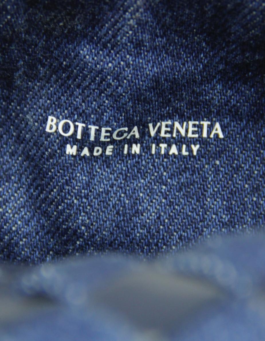 Mini sac Wallace Abysss/Indigo Intrecciato Bottega Veneta 7