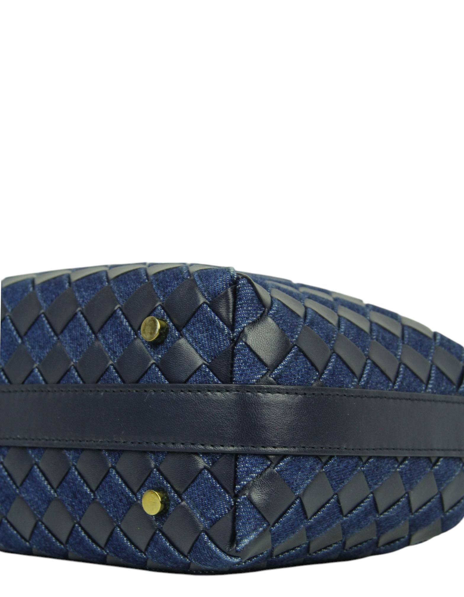  Mini sac Wallace Abysss/Indigo Intrecciato Bottega Veneta Pour femmes 