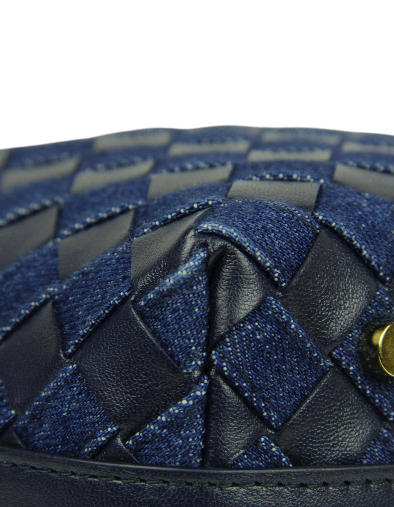 Mini sac Wallace Abysss/Indigo Intrecciato Bottega Veneta 2