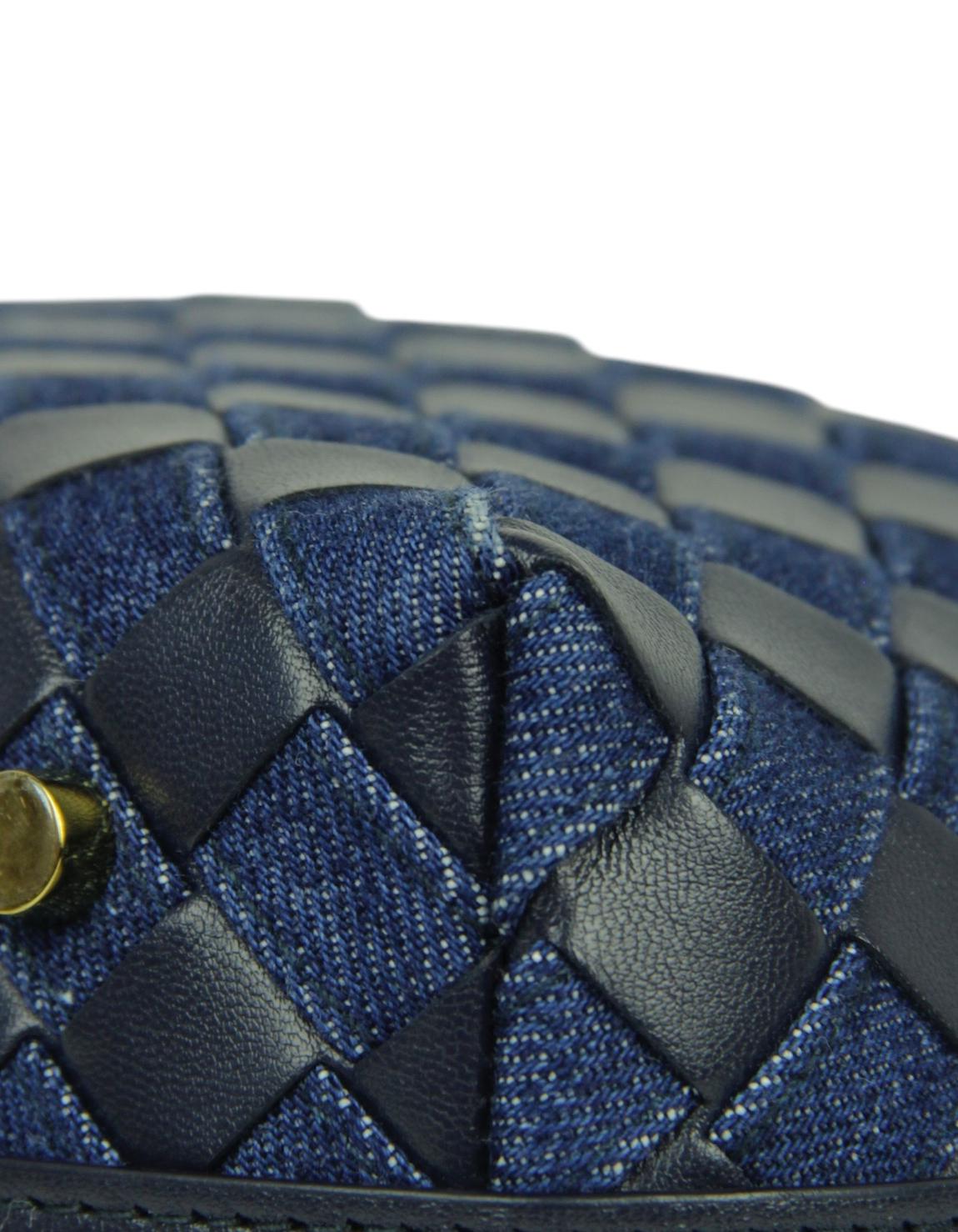 Mini sac Wallace Abysss/Indigo Intrecciato Bottega Veneta 3