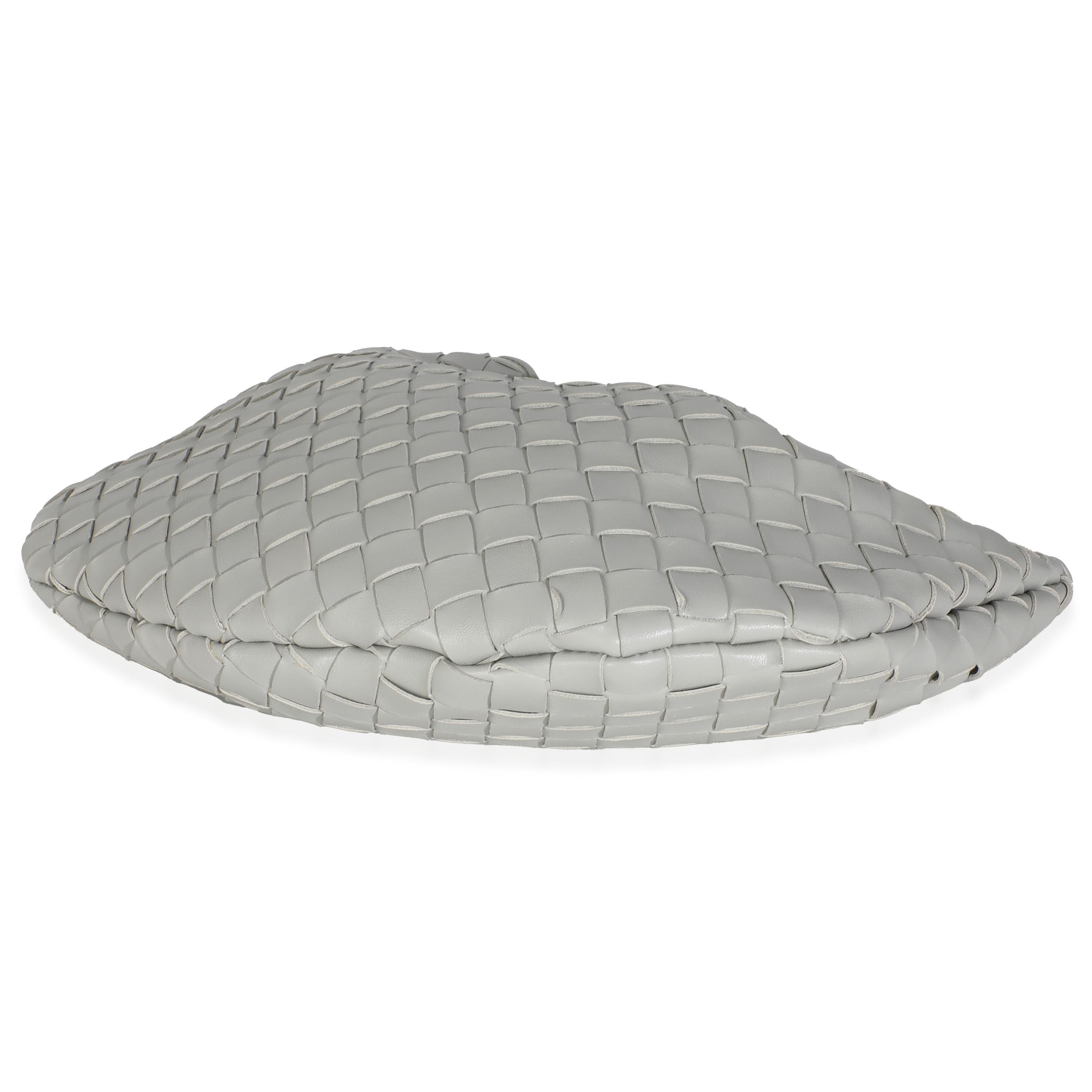 Women's or Men's Bottega Veneta Agate Grey Nappa Intrecciato Sardine Bag For Sale