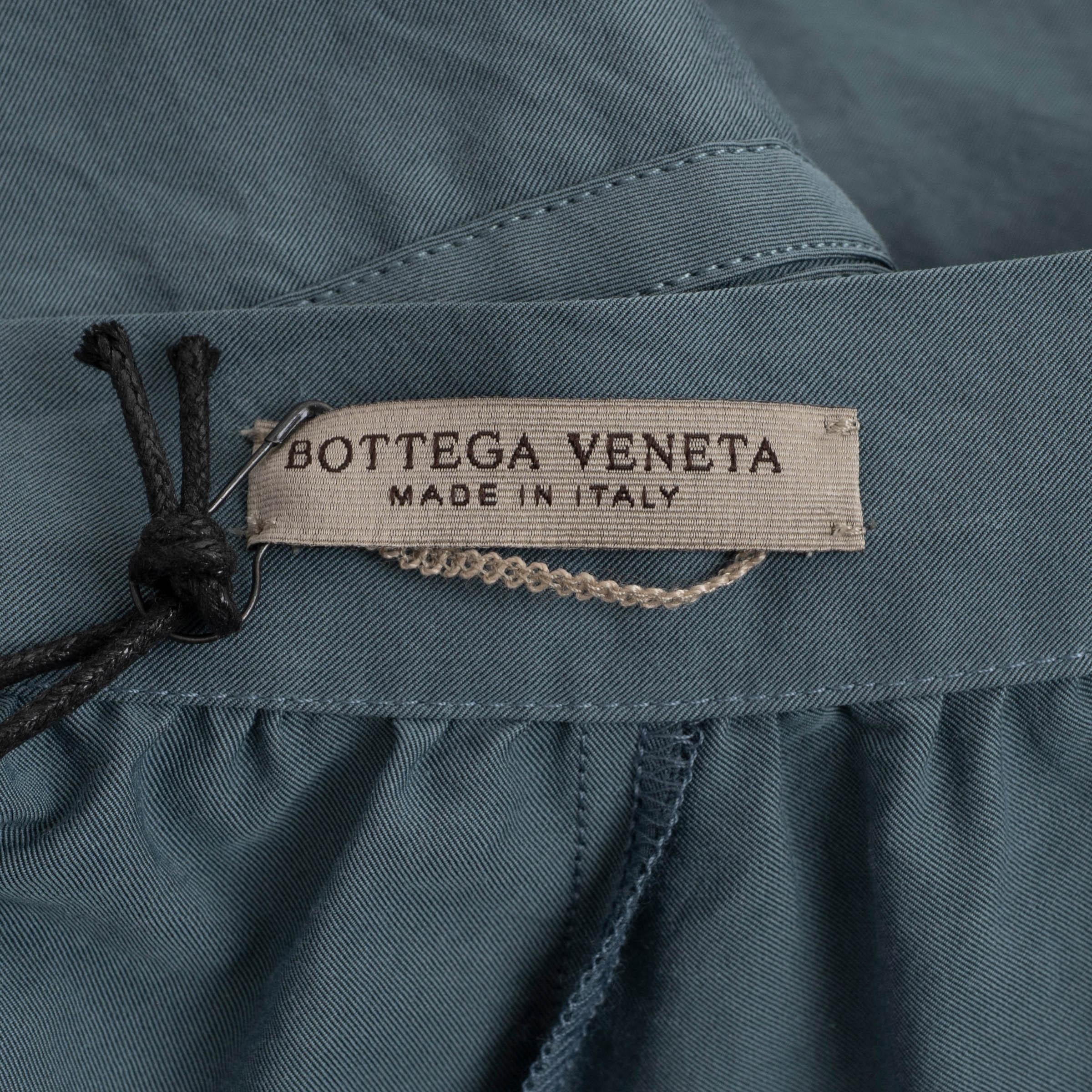 De las mujeres BOTTEGA VENETA Falda MIDI PANELADA 2018 de algodón azul 40 S en venta