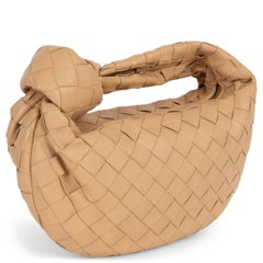 BOTTEGA VENETA Almond beige Intrecciato leather MINI JODIE Bag