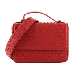 Bottega Veneta Alumna Top Handle Bag Intrecciato Nappa Small