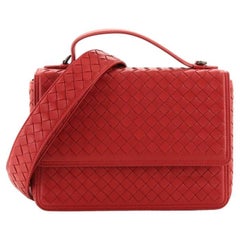Bottega Veneta Alumna Top Handle Bag Intrecciato Nappa Small