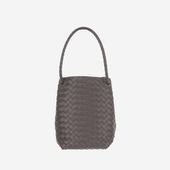 Bottega Veneta Andiamo Bucket Bag — Gray