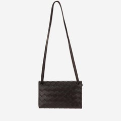 Bottega Veneta Andiamo Clutch — Brown