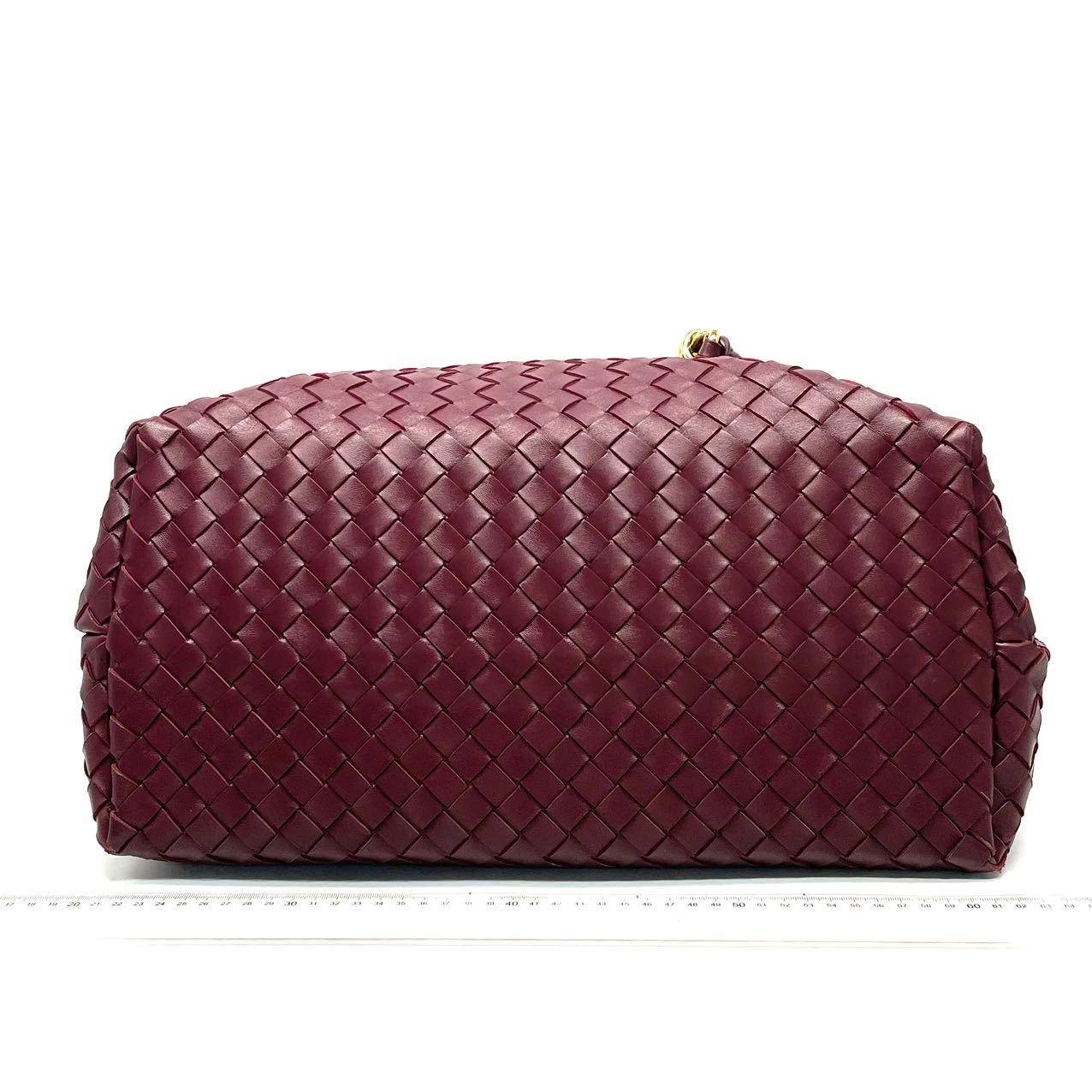 Bottega Veneta Andiamo Large Burgundy Handbag en vente 1