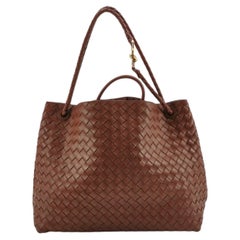 Bottega Veneta Andiamo Large Milk Chocolate Brown Handbag